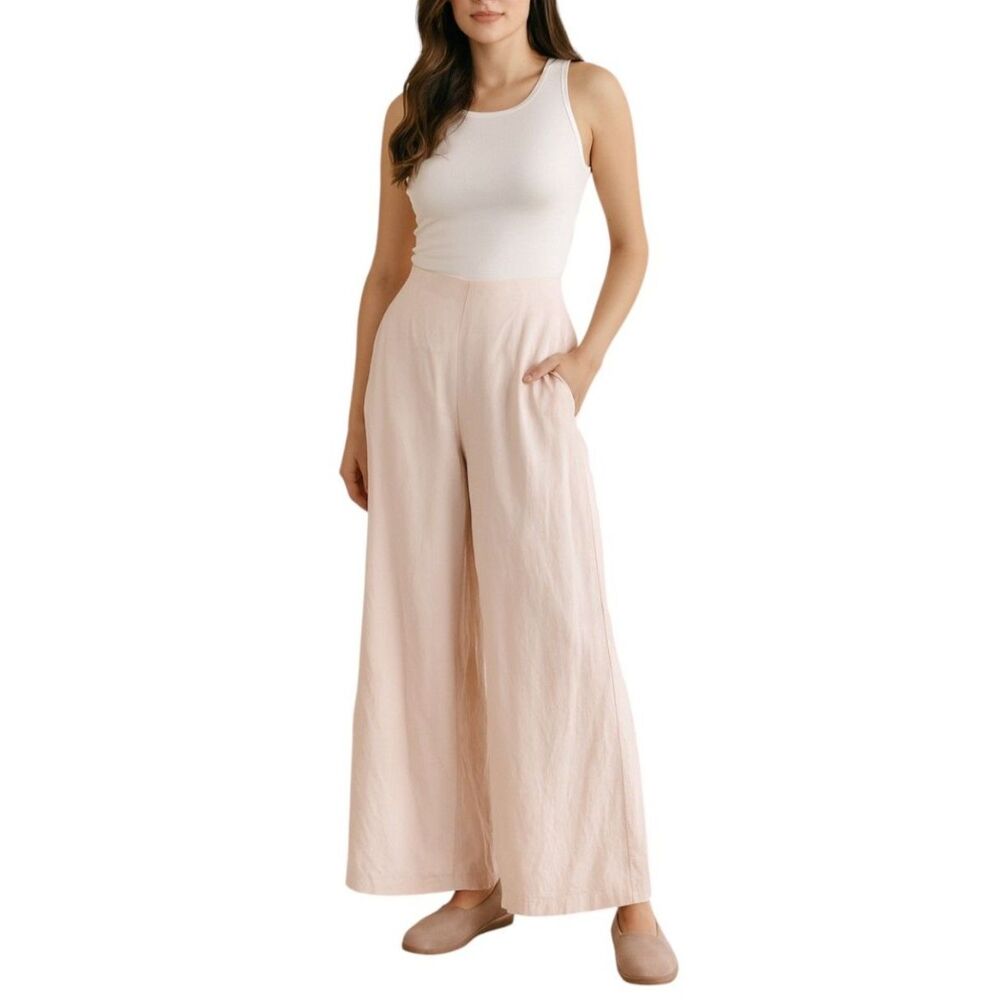 C by C Women’s Wide-Leg Pants in Blush Pink | Size Small